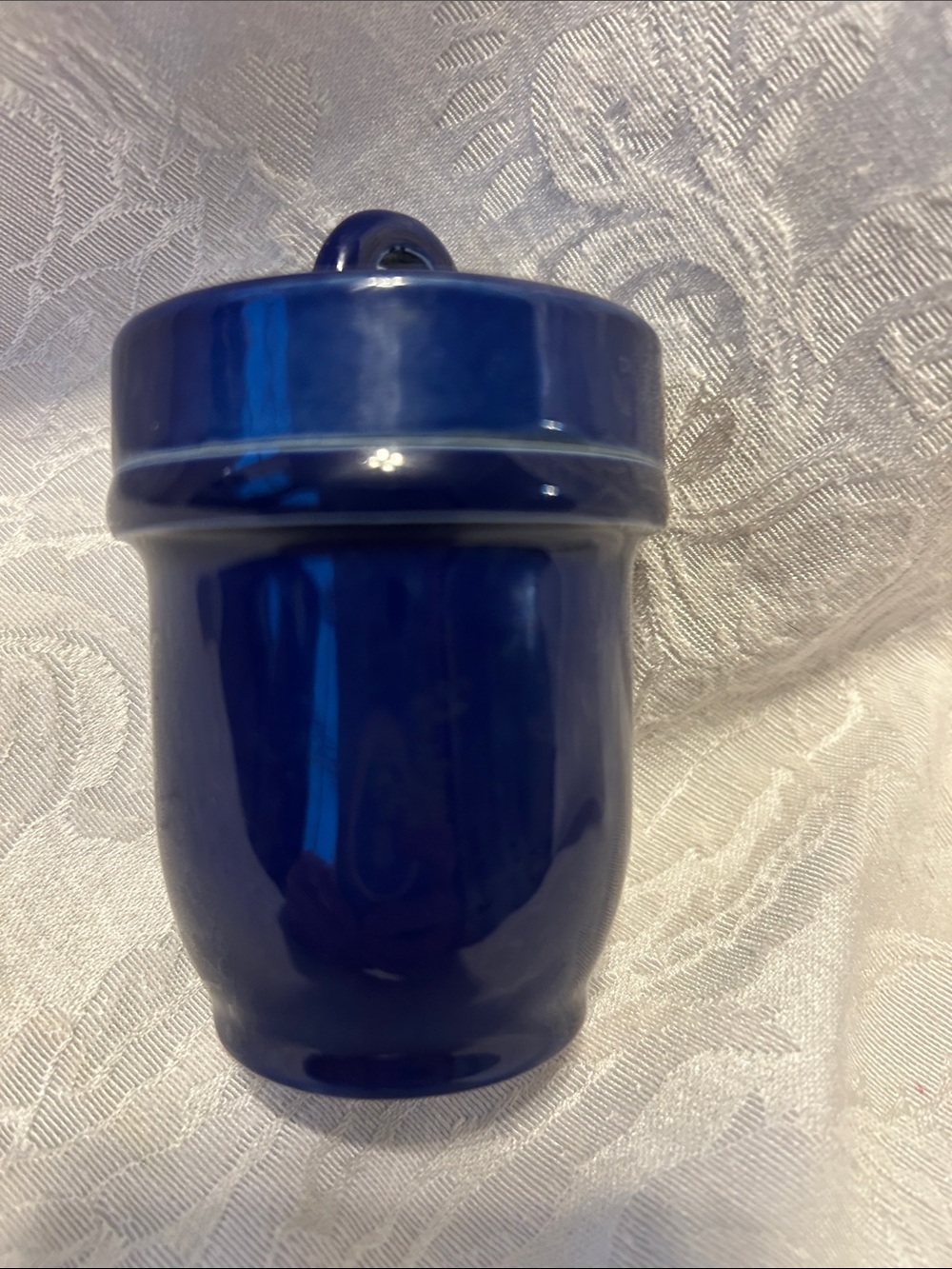 Vintage the Kitchener egg coddler made in England Deep Blue - Picture 6 of 6